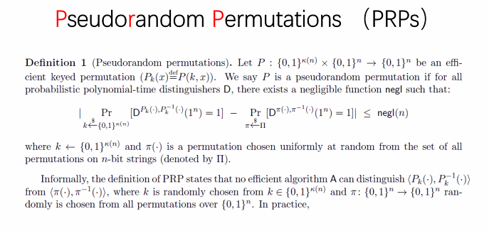 Figure 7: Definition of Pesuro-Random Permutation